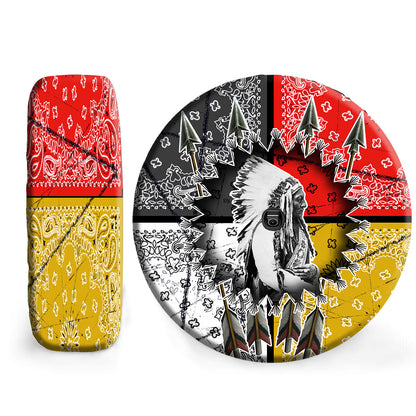 Petthouse | Native American Spare Tire Cover Native Chief Bandala Native Pride Native Wheel Cover