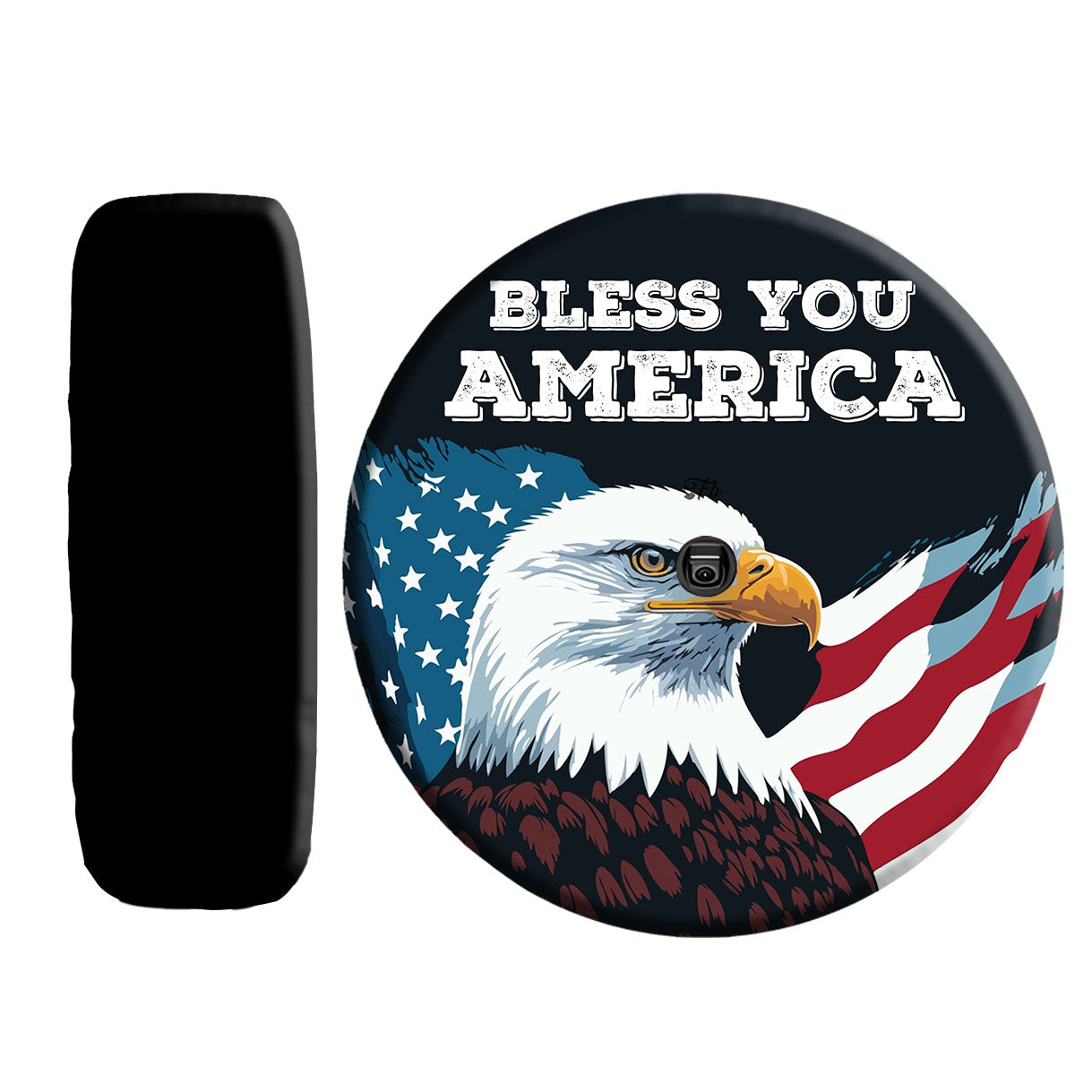 Petthouse | Bless You America Eagle Spare Tire Cover United States Eagle Truck Decoration Patriot Gift