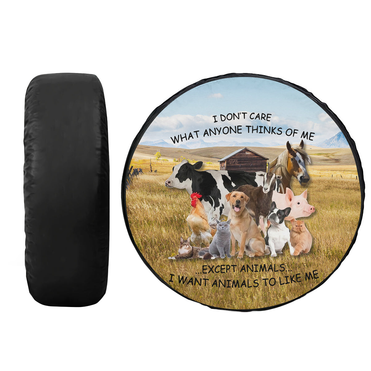 Petthouse | Happy Farm Tire Cover Farm Animals Tire Cover Funny Animals Tire Cover Car Decoration