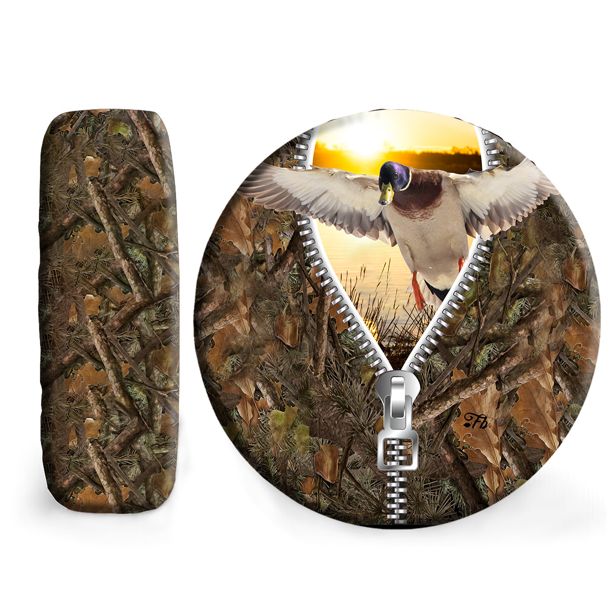 Petthouse | Duck Hunting Tire Cover Duck Flying Tire Wrap Camo Pattern Tire Cover Duck Hunter Cover Hunter Gift