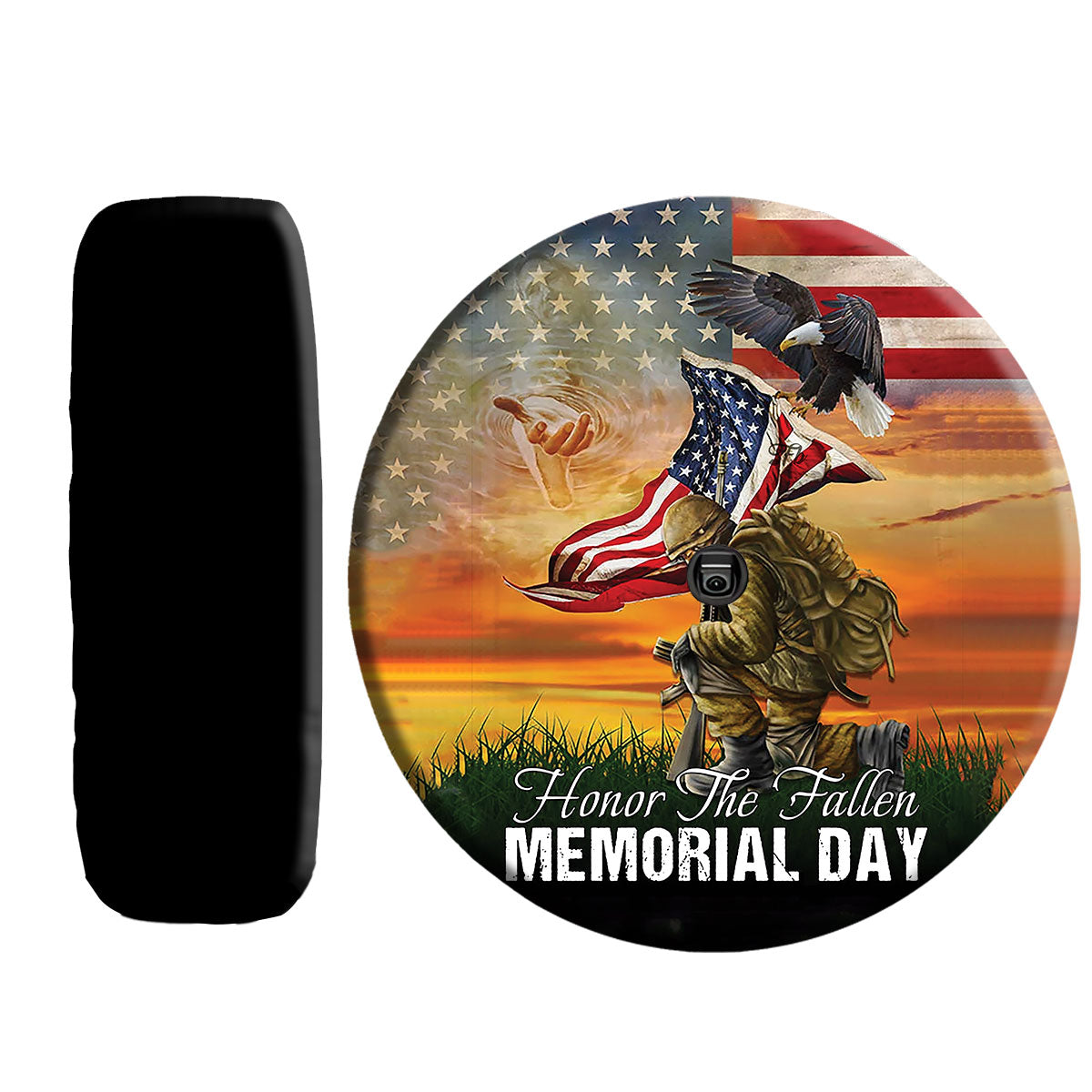 Petthouse | American Veteran Memorial Day Spare Tire Cover Us Eagle Christian Veteran's Day Decoration