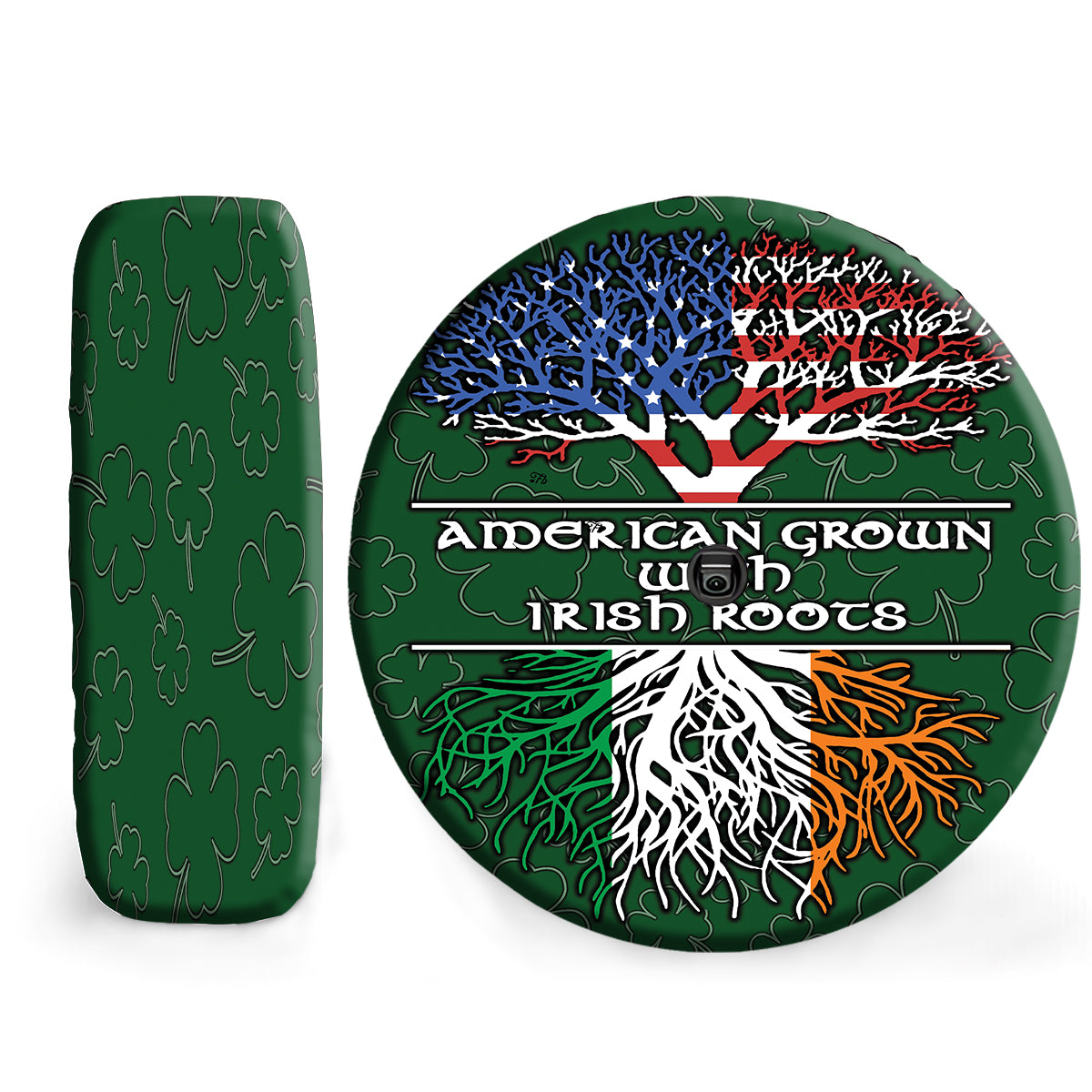 Petthouse | Irish Tree Of Life American Grown With Irish Roots Spare Tire Cover Wheel Cover Irish Gift