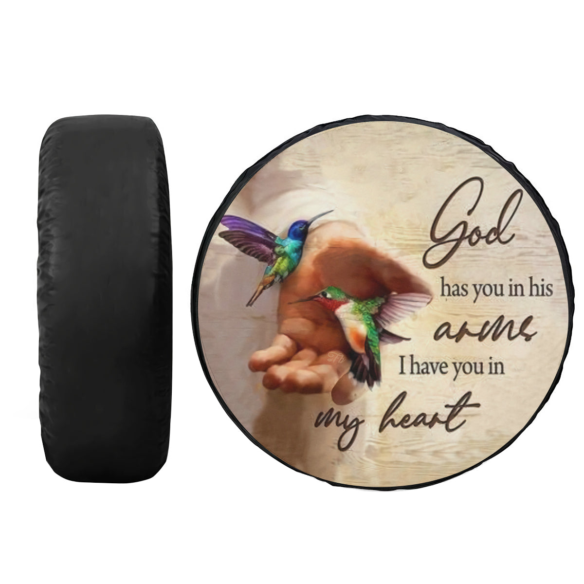 Petthouse | Jesus Savior Tire Cover Jesus Hand Tire Cover Hummingbird Tire Cover Car Decoration