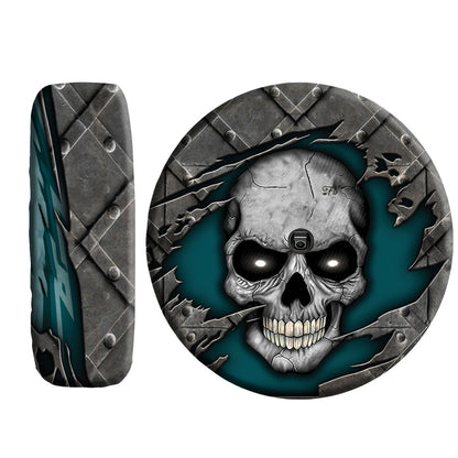 Petthouse | Skull Spare Tire Cover Halloween Skeleton Bone Wheel Tire Cover Gifts For Boyfriends