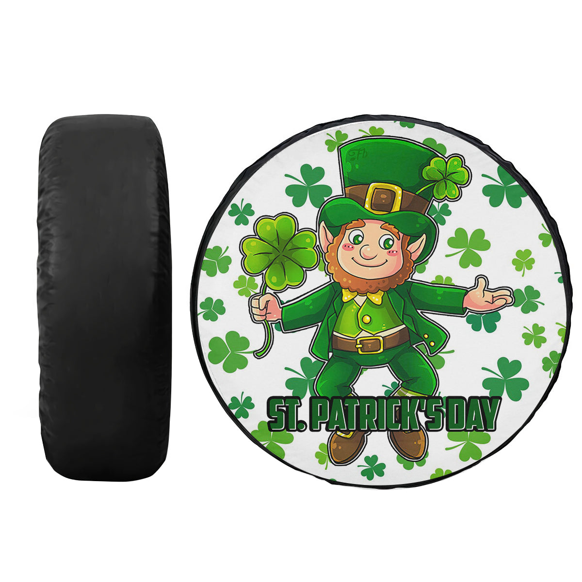 Petthouse | Leuprechan Lucky Clover St Patrick Day Spare Wheel Cover Patrick Day Car Decor