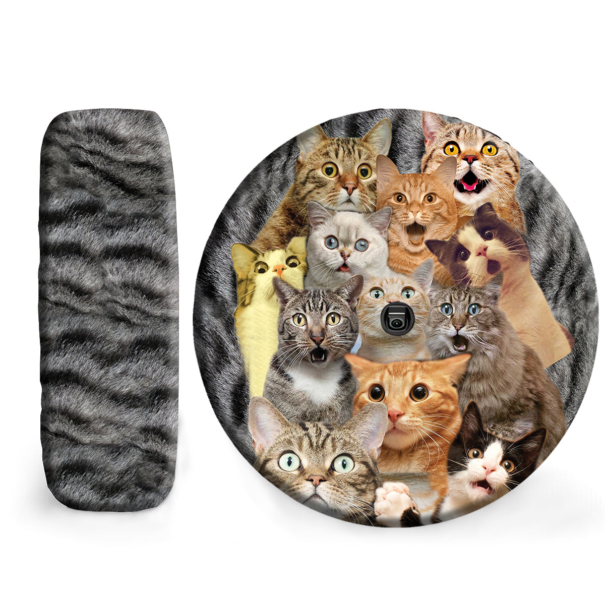 Petthouse | Cat Pattern Spare Tire Cover New Car Gift Car Accessory Funny Cat Gift Tire Protector Cat Lover