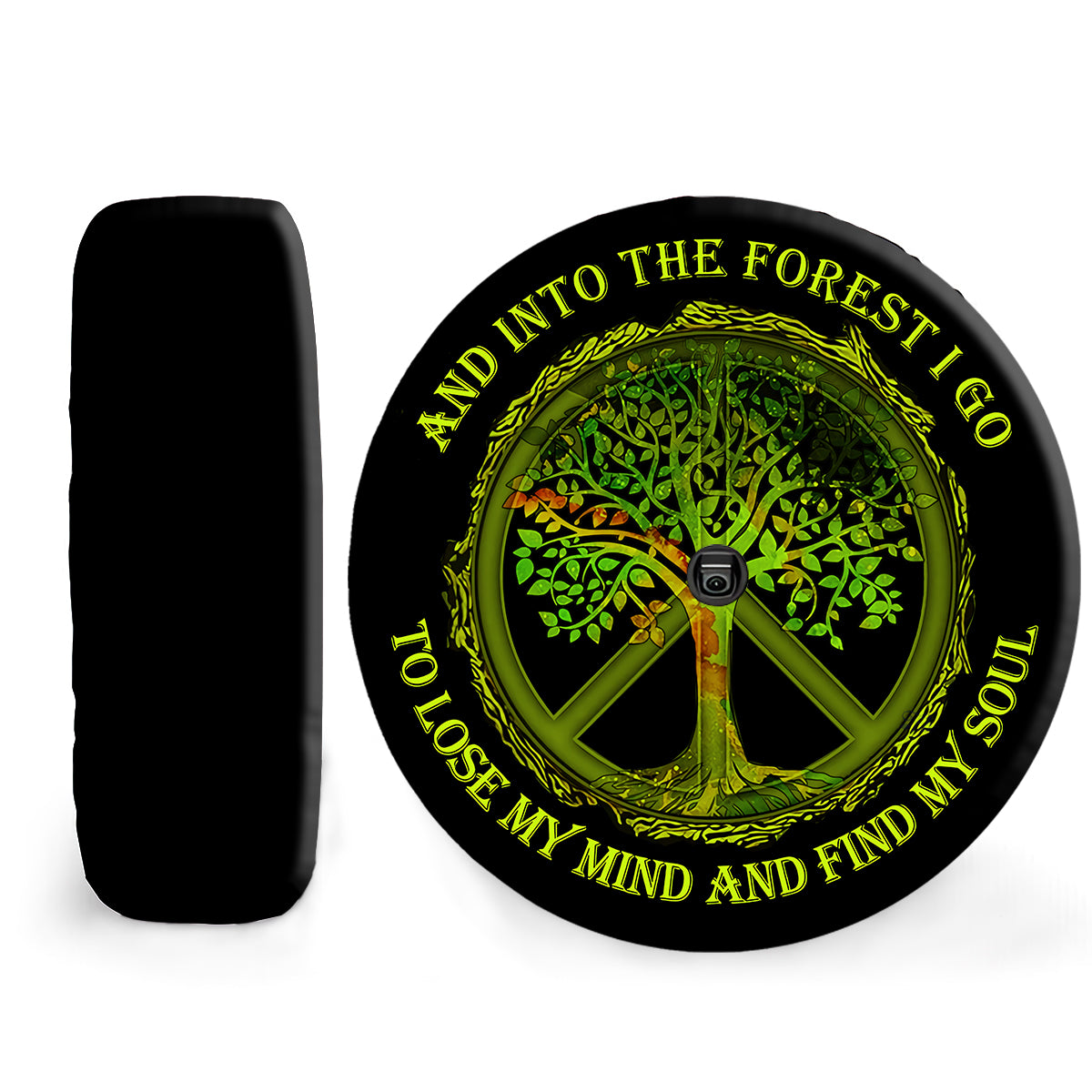 Petthouse | Hippie Peace Sign Spare Tire Cover Hippie Gifts Tire Protector Peace Symbol Car Accessory