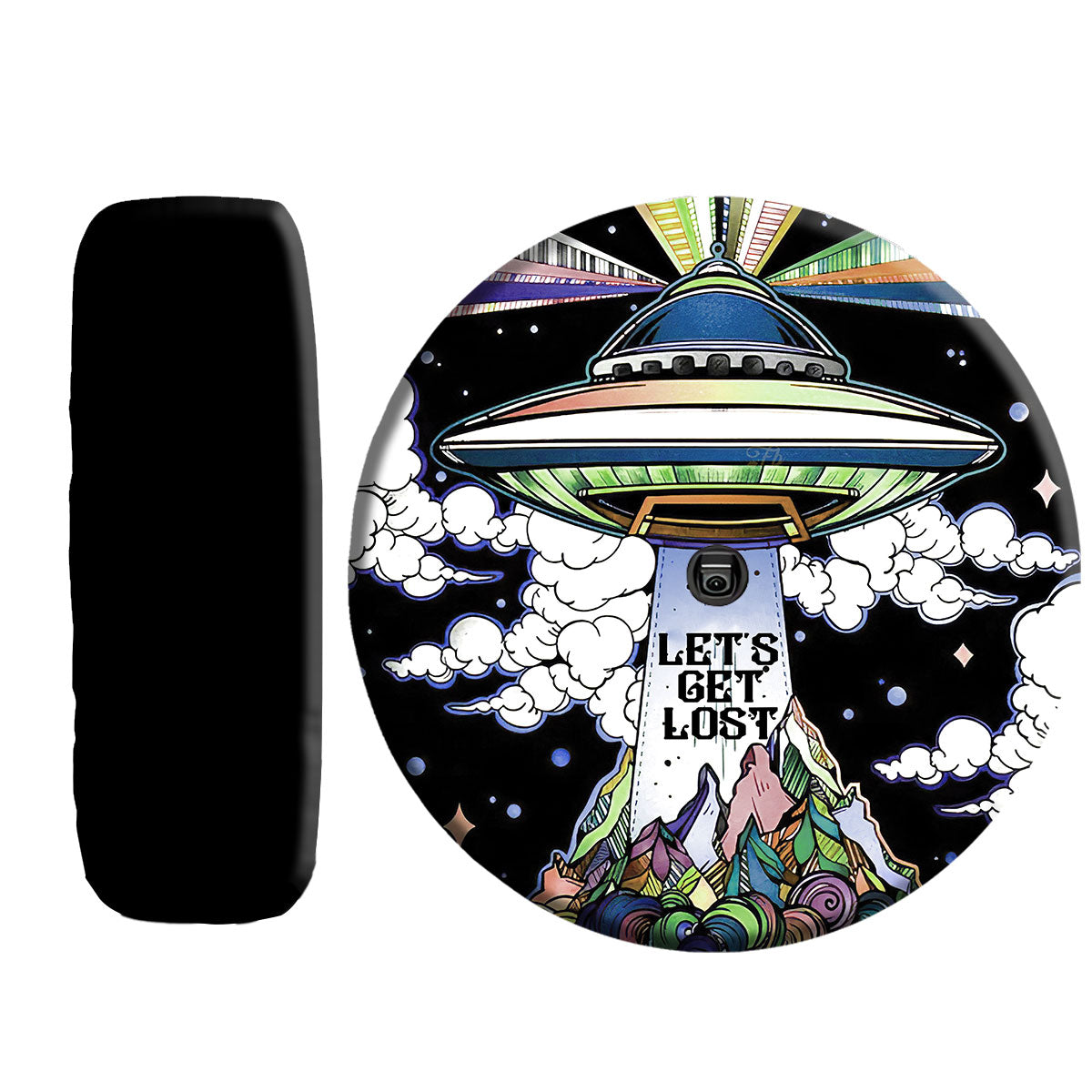 Petthouse | Ufo Alien Abduction Windshield Sun Shade Let's Get Lost Car Window Sunshade