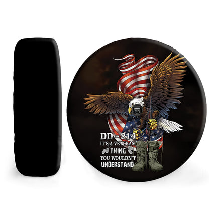 Petthouse | Dd 214 Spare Tire Cover Bald Eagle Tire Wheel Protector American Pride Truck Cover Veterans