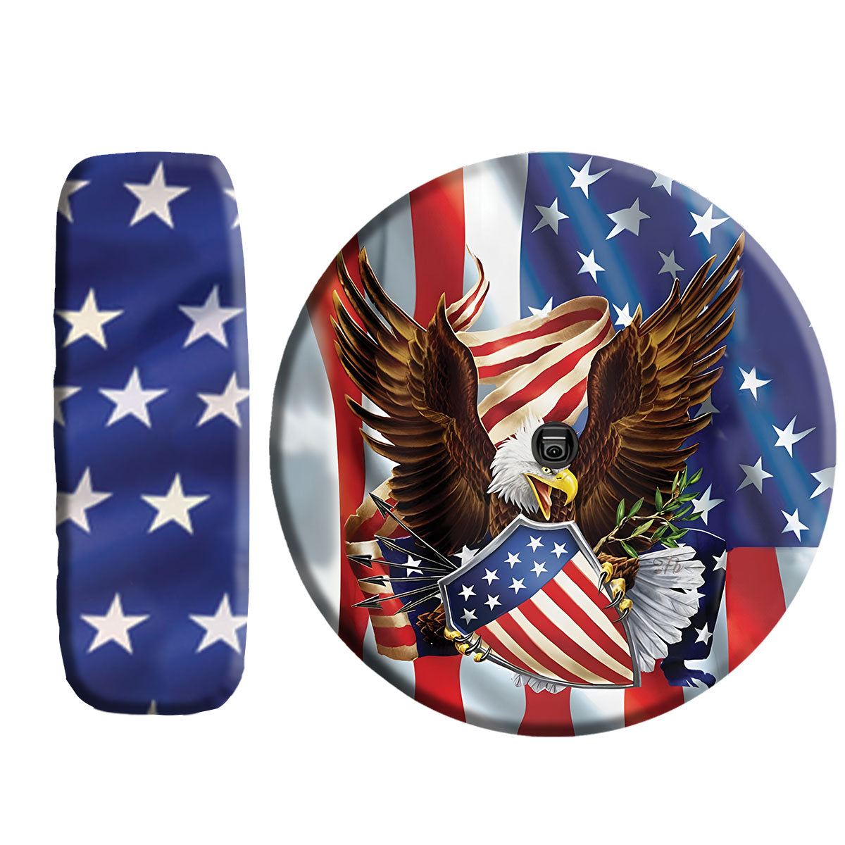 Petthouse | Eagle American Pride Spare Tire Cover Happy 4th Of July Independence Day Truck Decoration