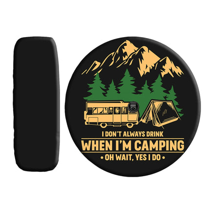 Petthouse | Camping Spare Tire Cover Happy Camper Camping Area Wheel Cover For Car Camping Lover Gift