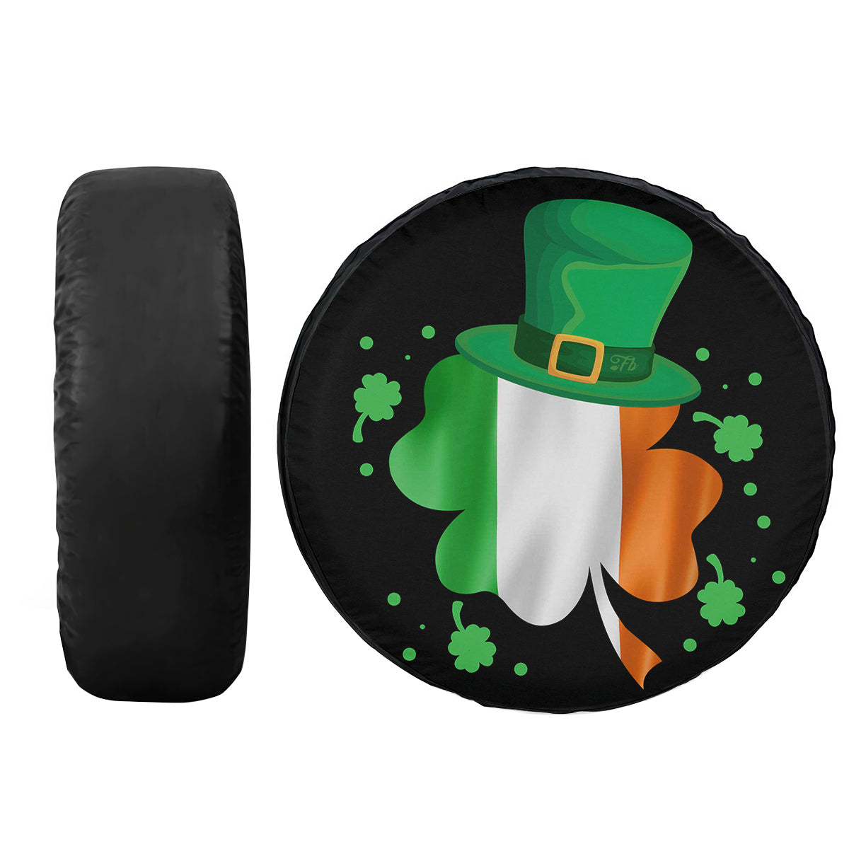 Petthouse | Ireland Holiday Spare Tire Cover Happy St Patrick Day Tire Cover Clover Pattern Wrap Car Decor