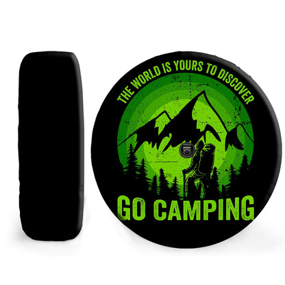 Petthouse | Camping Spare Tire Cover Camper The World Is Yours To Discover Car Accessories Camping Lover Gift