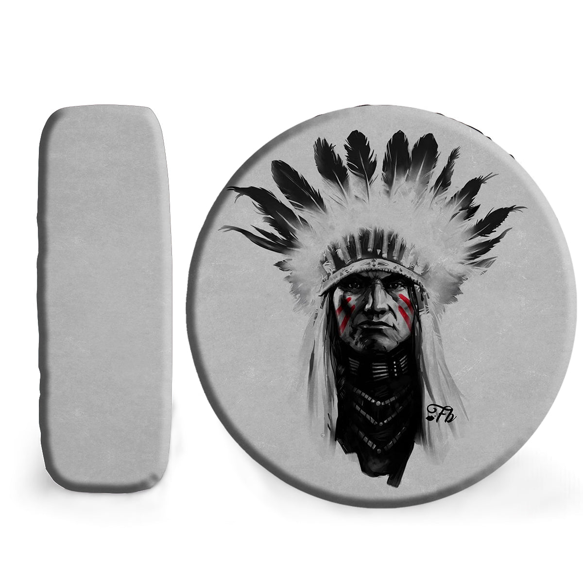 Petthouse | Native Tribe Chief Art Spare Tire Cover Native Pride Month Decor Car