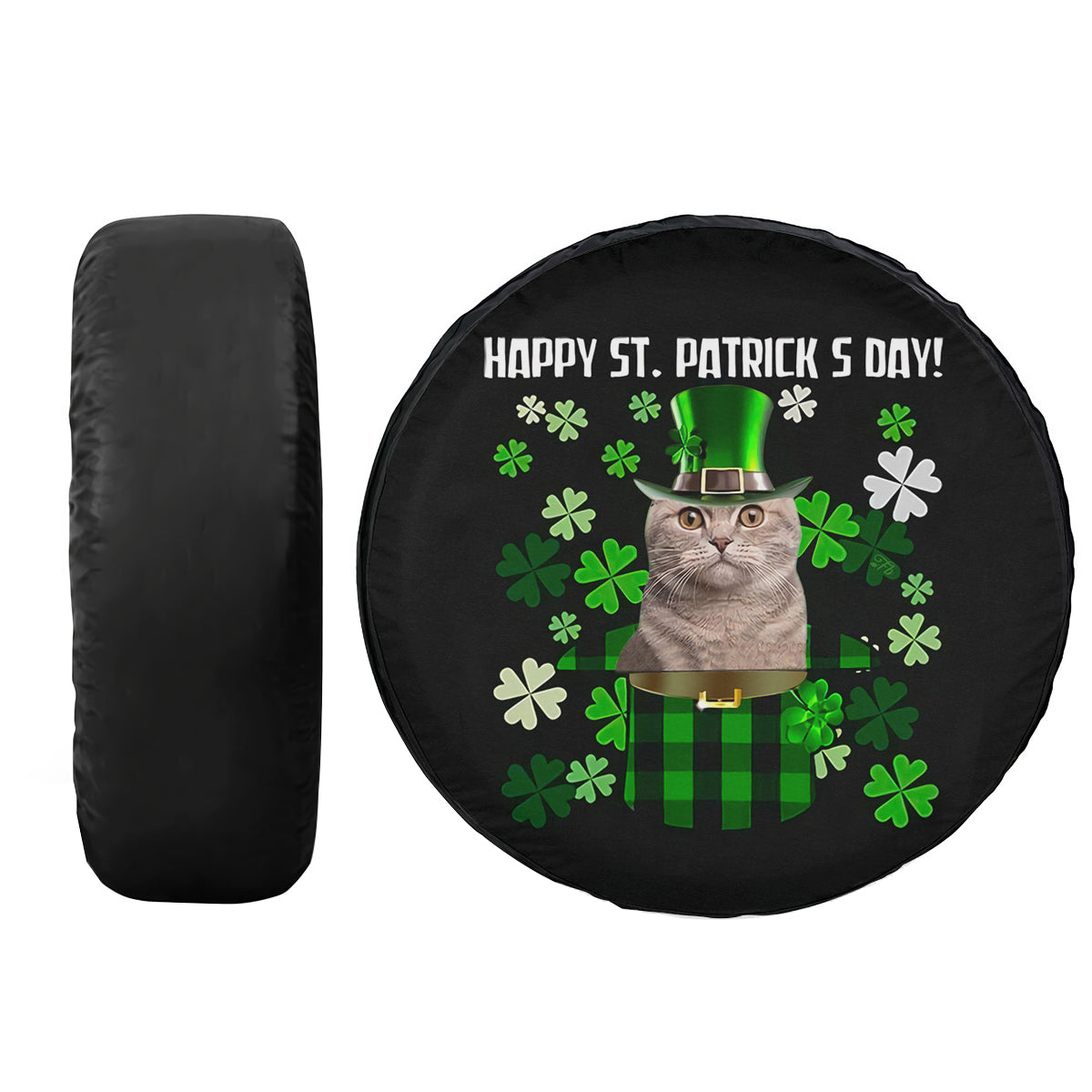 Petthouse | Cat Cute Spare Tire Cover St Patricks Day Decor Wheel Cover Car Accessories Cat Lover Gifts Men