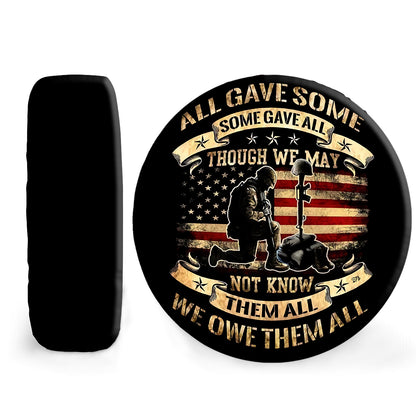 Petthouse | American Flag Veteran Spare Tire Cover All Gave Some Some Gave All