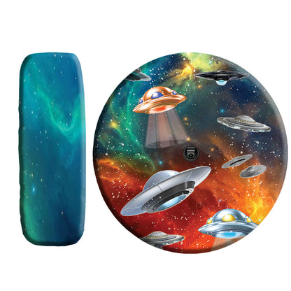 Petthouse | Ufo Galaxy Space Spare Tire Cover Accessories Ufo Universe Truck Decoration Friends Gift Idea