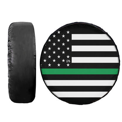 Petthouse | Military Conservation Cover, Green Line America Flag Car Accessories, Veteran Gift