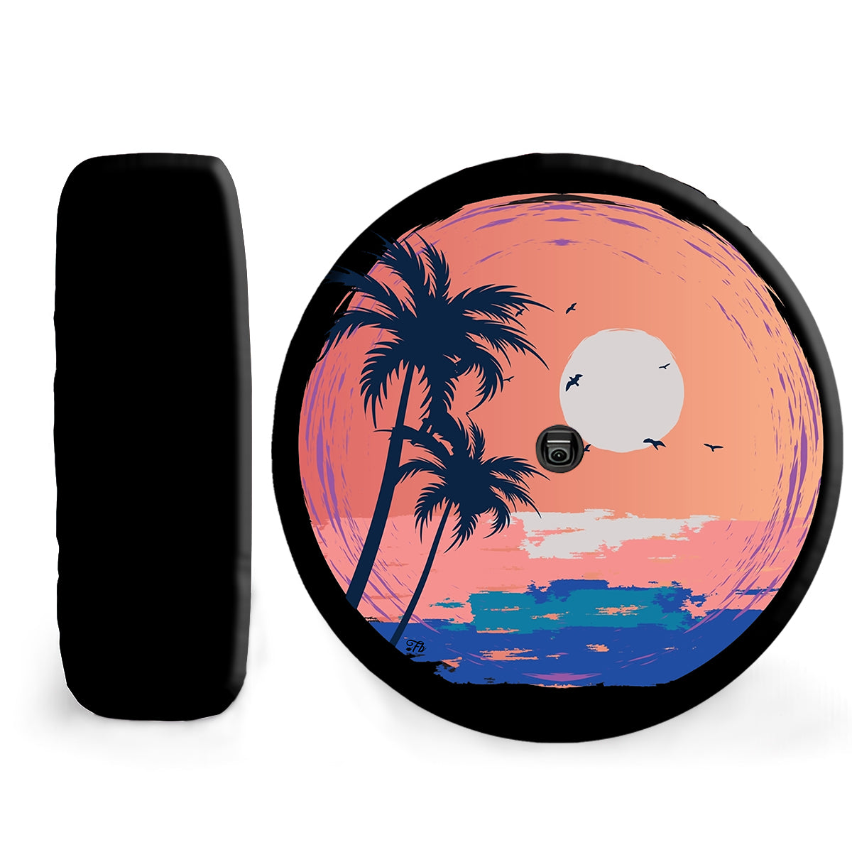 Petthouse | Hawaii Beach Sunset Spare Tire Cover Beach Sunset Art Wheel Cover Car Accessories Gift For Him