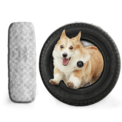 Petthouse | Corgi Spare Tire Cover Running Dog Funny Tire Cover Wheel Protector Dog Lovers