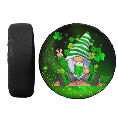 Petthouse | Gnome Spare Tire Cover Celtic Tire Cover Clover Tire Wrap Irish Tire Cover Car Decoration