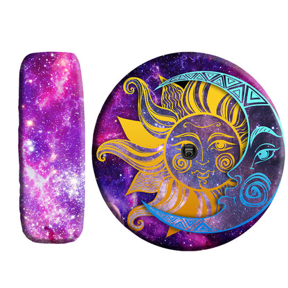 Petthouse | Sun And Moon Galaxy Space Spare Tire Cover Truck Decor Gift For Family And Friends