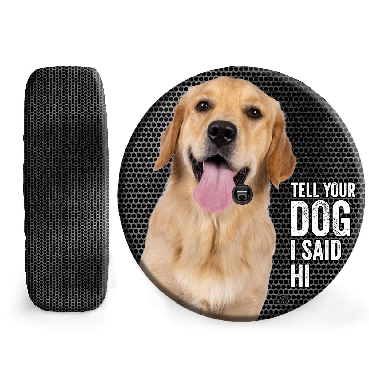 Petthouse | Golden Retriever Tire Protector Dog Dad Custom Tire Cover Fathers Day Spare Wheel Cover Car Decor