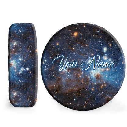 Petthouse | Customized Tire Cover Starry Space Wrap Star Glitter Cover Space Wrap Car Decoration