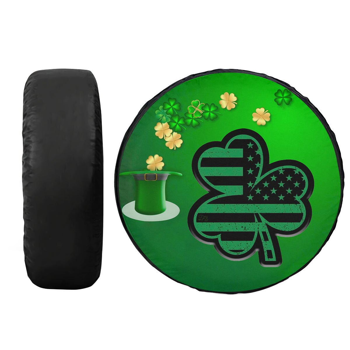 Petthouse | Clover Spare Tire Cover American Clover Tire Cover Irish Tire Wrap St Patrick's Day Gift