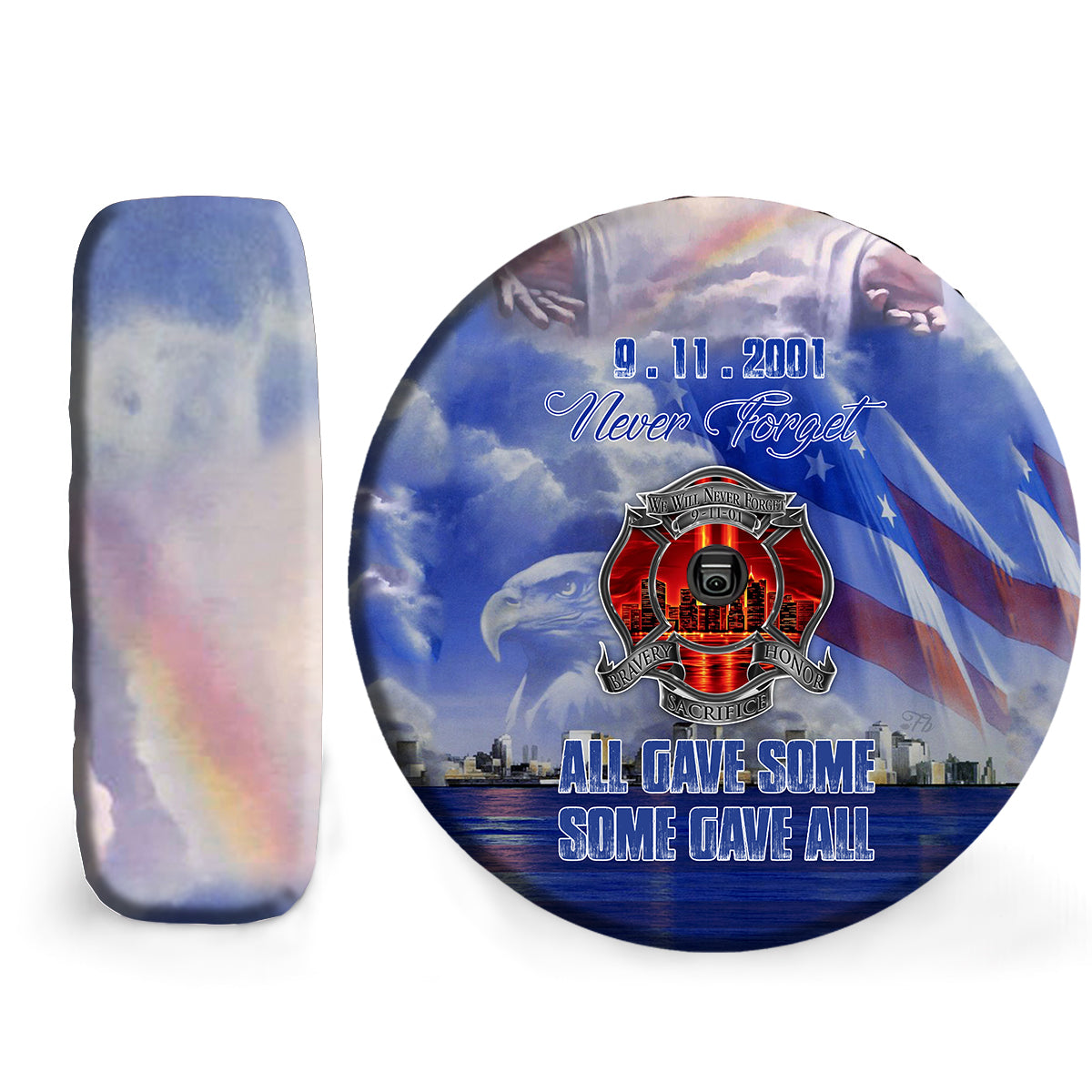 Petthouse | 911 Memorial Spare Tire Cover Never Forget American Flag Tire Protector Covers Eagle Wheel Cover