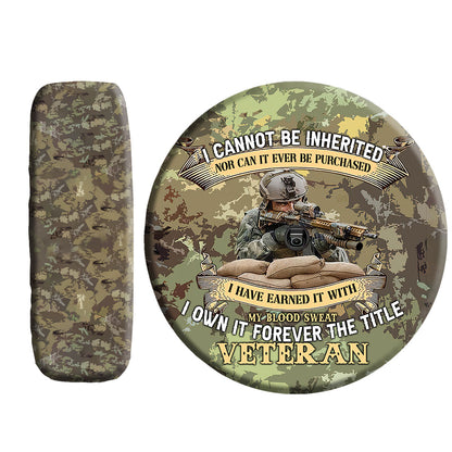 Petthouse | Veteran Camouflage Spare Tire Cover Veteran's Day Memorial Day Decor Grandpa Daddy Husband Gift