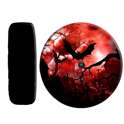 Petthouse | Cemetery Spare Tire Cover Bat Spare Wheel Cover New Car Gift Tire Protector Horror Lovers