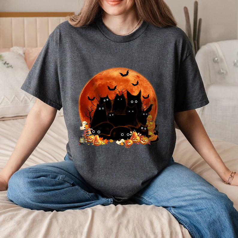 Petthouse | Cat Halloween Classic Tshirt, Spooky Halloween, Halloween Cat Shirt, Cat Lovers