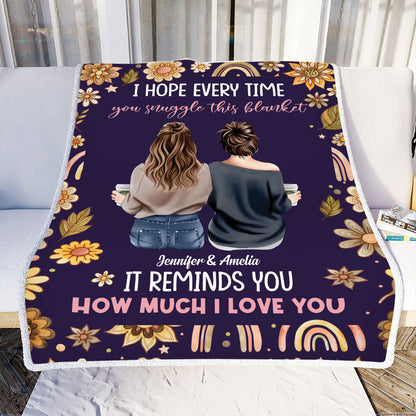 Petthouse | Personalized Fleece Blanket To Children, Grandparents Reminds You How Much I Love You Throw Blanket