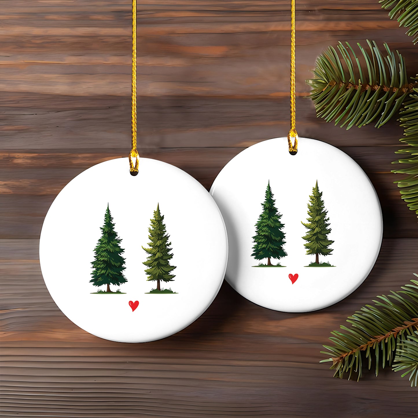 Petthouse | First Christmas Married Ceramic Ornament, Mery Christmas Ornament, Personalized Wedding Gift