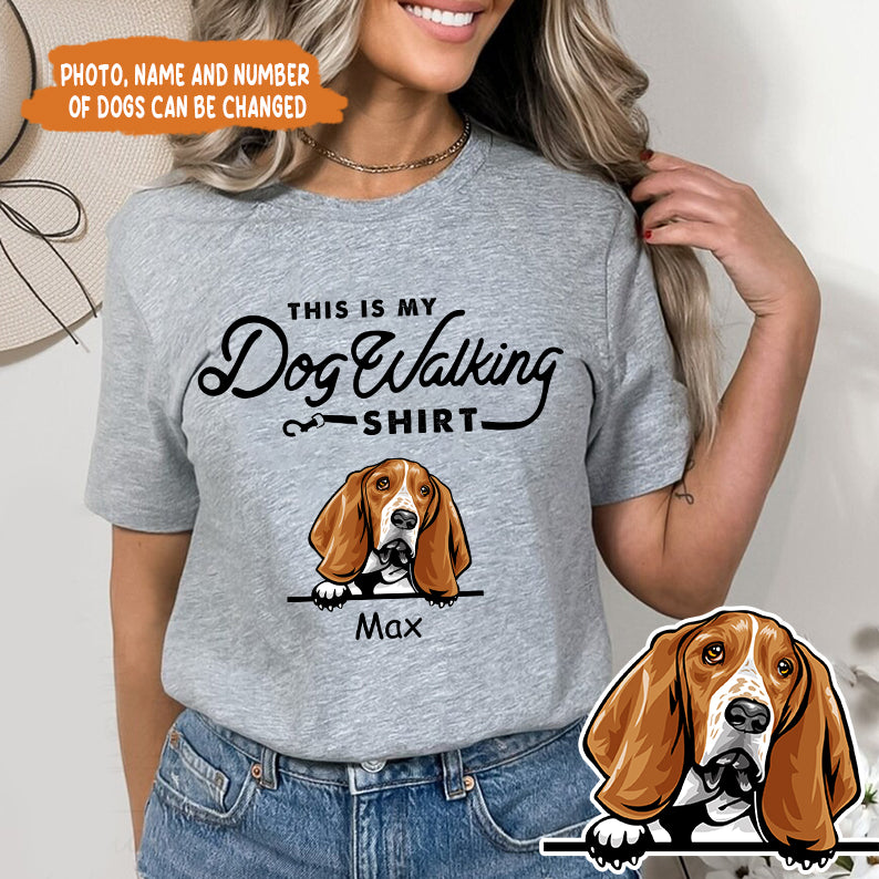 Petthouse | Custom Dog This Is My Dog Walking Shirt, Father's Day Gift, Dog Dad Unisex Shirt