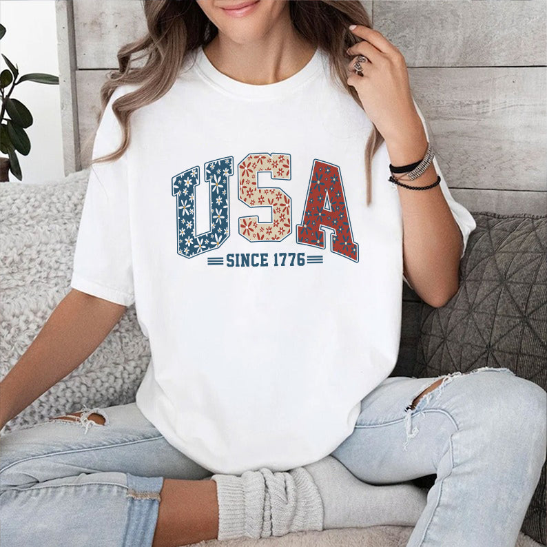 Petthouse | Usa Retro America Shirt, 4th Of July Patriotic Independence Day Shirt, Usa Since 1776 Shirt