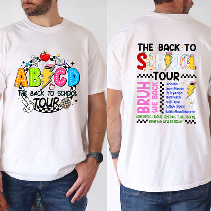 Petthouse | The Back To School Tour Shirt,  Bruh We Back Rockin' T-shirt, Abcd The Back To School Tour