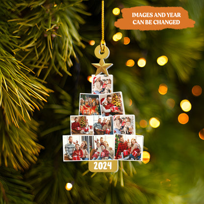 Petthouse | Personalized Photo Acrylic Ornament, Family Tree Christmas Ornament, 1st Christmas Together