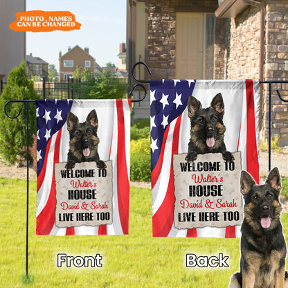 Petthouse | Welcome To The Dog House, Personalized Garden Flags, Gifts For Dog Lovers, Custom Photo Dog Flag