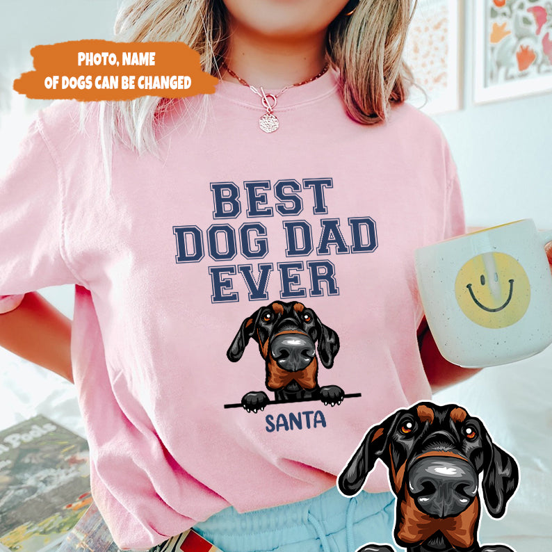 Petthouse | Custom Best Dog Dad Ever, Dog Dad Shirt, Pet Lover Shirt, Dog Lover Gift, Father's Day