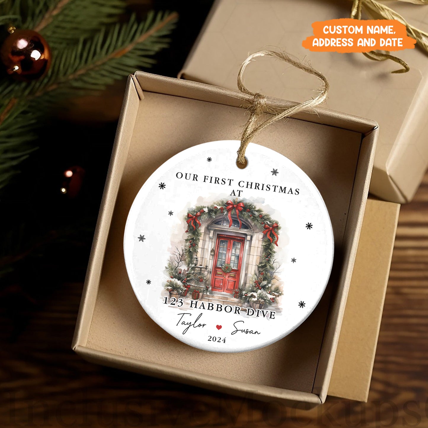 Petthouse | Personalized New Home Ornament, Christmas Ornament 2025, Our First Christmas In New Home