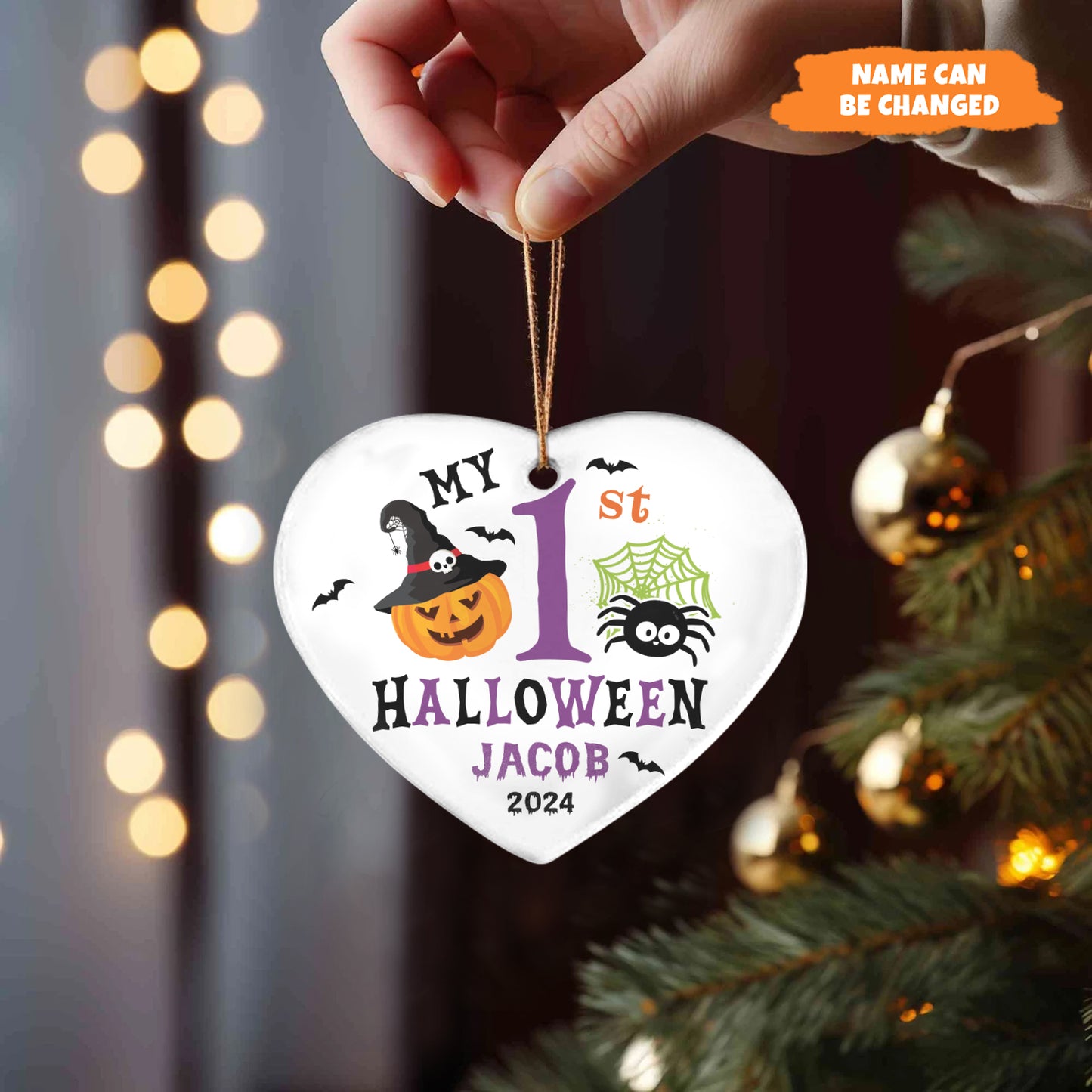 Petthouse | My First Halloween Ornament, Baby First Halloween Gift, Baby Halloween Gift, Gift For Baby