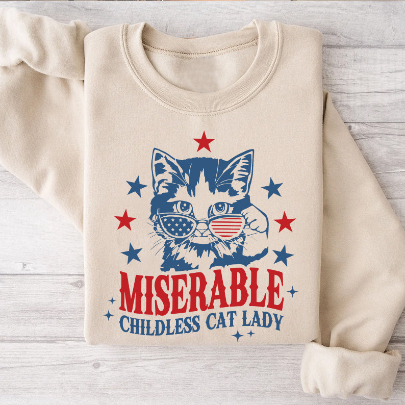 Petthouse | Childless Cat Lady Shirt, Miserable Childless Cat Lady Shirt, Feminist Shirt, Women Rights