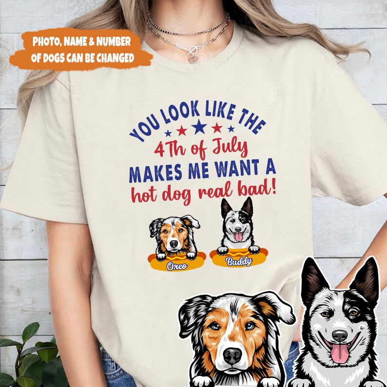 Petthouse | Custom Dog You Look Like The 4th Of July Shirt, Dog 4th Of July, Dog Patriot Shirt