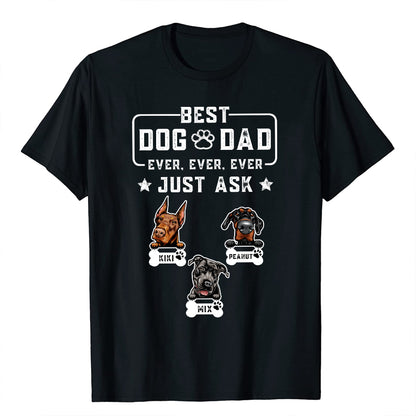 Petthouse | Customized Dog Dad Shirt, Best Dog Dad Ever Shirt, Fathers Day Shirt, Gift For Dog Dad