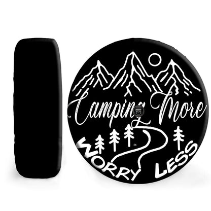 Petthouse | Camping Spare Tire Cover Minimalist Camping Mountains Wheel Tire Covers Camping