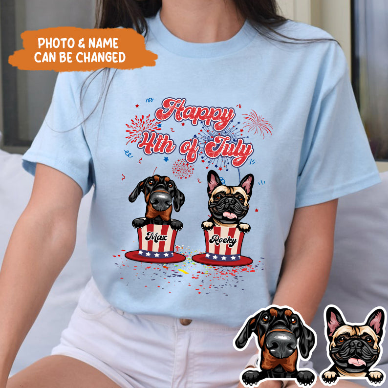 Petthouse | Custom Dog 4th Of July Shirt, Independence Day Tee, Dog Lover Shirt, Funny Dog Shirt