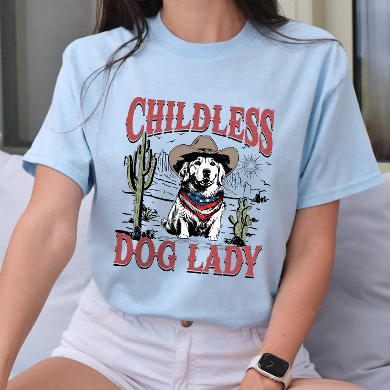 Petthouse | Childless Dog Lady Shirt, 2024 Childless Dog Women Shirt, Womens Power, Gift For Dog Loves