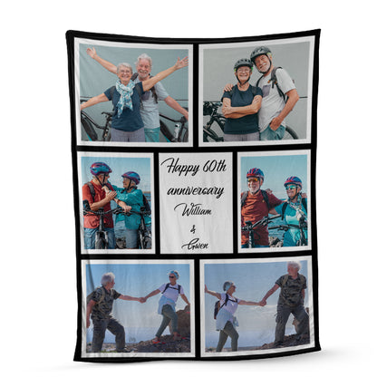 Petthouse | Custom Photo Blanket For Couples Fleece Blanket, Couple Love Blanket Valentine Gift For My Love